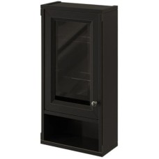 Шкаф одностворчатый черный матовый L Caprigo Jardin 10492L-B032