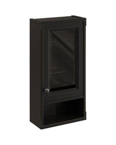 Шкаф одностворчатый черный матовый R Caprigo Jardin 10492R-B032