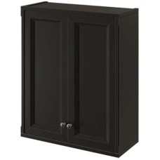 Шкаф двустворчатый черный матовый Caprigo Jardin 10495-B032