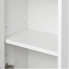 Шкаф одностворчатый 35х80 см белый глянец/дуб эндгрейн L/R Акватон Марти 1A270203MY010