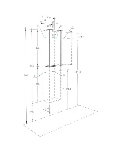Шкаф одностворчатый 35х80 см белый глянец/дуб эндгрейн L/R Акватон Марти 1A270203MY010