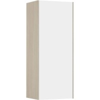 Шкаф одностворчатый 34,6х85 см белый глянец/ясень шимо L/R Акватон Асти 1A262903AX010