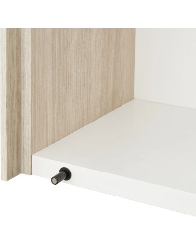 Шкаф одностворчатый 34,6х85 см белый глянец/ясень шимо L/R Акватон Асти 1A262903AX010