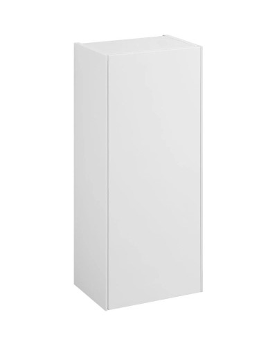 Шкаф одностворчатый 34,6х85 см белый глянец/белый матовый L/R Акватон Асти 1A262903AX2B0