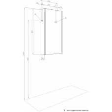 Шкаф одностворчатый 30х70 светло-серый L/R Акватон Марбл 1A276403MH8A0