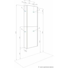 Шкаф одностворчатый 30х70 светло-серый L/R Акватон Марбл 1A276403MH8A0