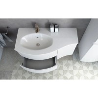 Шкаф одностворчатый 34х55 Bianco Lucido R Cezares Vague 44222