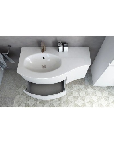 Шкаф одностворчатый 34х55 Bianco Lucido R Cezares Vague 44222