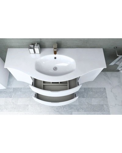 Шкаф одностворчатый 34х55 Bianco Lucido R Cezares Vague 44222