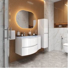 Шкаф одностворчатый 34х55 Bianco Lucido R Cezares Vague 44222