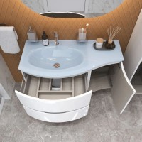 Шкаф одностворчатый 34х55 Bianco Lucido R Cezares Vague 44222