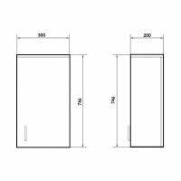 Подвесной шкаф Orange Стиль 30 Белый