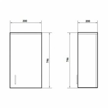 Подвесной шкаф Orange Стиль 30 Белый