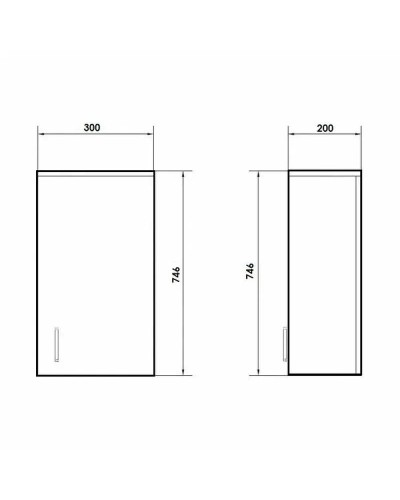 Подвесной шкаф Orange Стиль 30 Белый