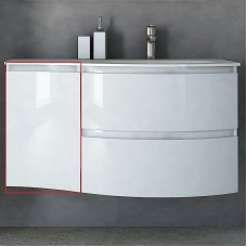Подвесной шкаф Cezares Vague 34 L 44228 Bianco lucido