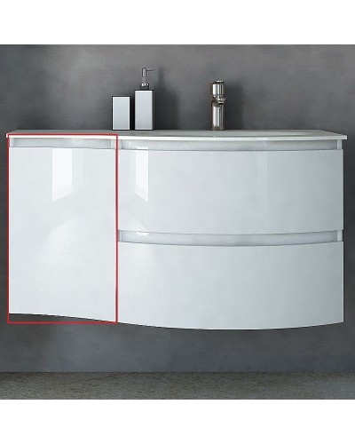 Подвесной шкаф Cezares Vague 34 L 44228 Bianco lucido