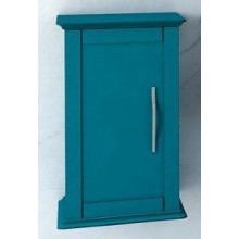 Шкафчик подвесной с одной распашной дверцей, реверсивный CEZARES 54962 Blu Petrolio