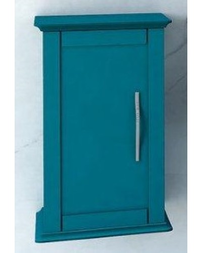 Шкафчик подвесной с одной распашной дверцей, реверсивный CEZARES 54962 Blu Petrolio