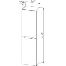Шкаф подвесной, правосторонний BelBagno ETNA-1500-2A-SC-RG-P-R