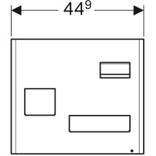 Комплект магнитной доски Geberit Acanto 500.649.01.2 Белый матовый