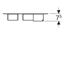 Комплект магнитной доски Geberit Acanto 500.649.01.2 Белый матовый