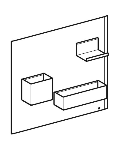Комплект магнитной доски Geberit Acanto 500.649.JK.2 Лавовый матовый