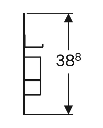 Комплект магнитной доски Geberit Acanto 500.649.JK.2 Лавовый матовый