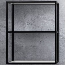 Полка Cezares Cadro 60 CADRO-60/30/80-2C-SO-MET-ST Черная матовая