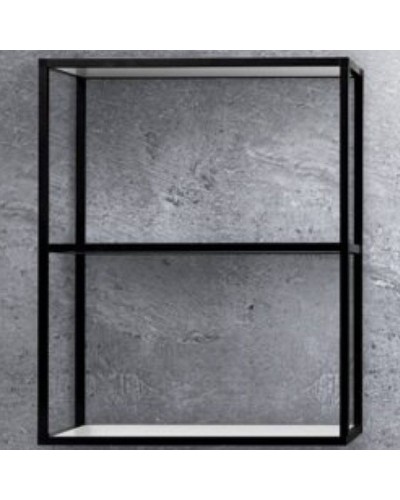 Полка Cezares Cadro 60 CADRO-60/30/80-2C-SO-MET-ST Черная матовая