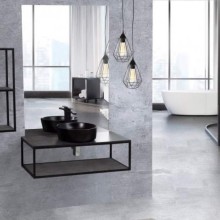 Полка для консоли под раковину Cezares Cadro 120 CADRO-120-MENS-NERO Черная матовая