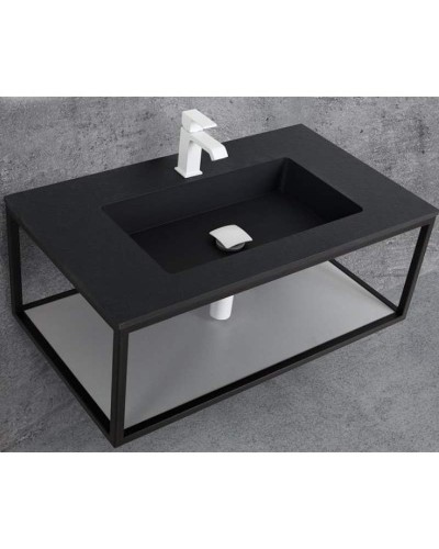 Полка для консоли под раковину Cezares Cadro 80 CADRO-80-MENS-BIANCO Белая матовая