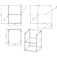 Полка Cersanit Moduo 40 SB-MD-MOD40-SZ Дуб
