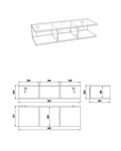 Полка Бриклаер Кристалл 90 4627125414794 Муссон