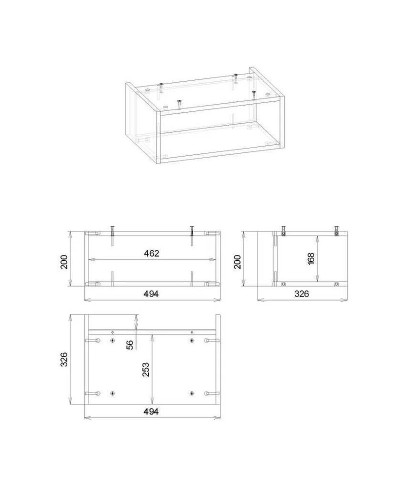 Ниша для тумбы Бриклаер Кристалл 50 4627125414817 Муссон