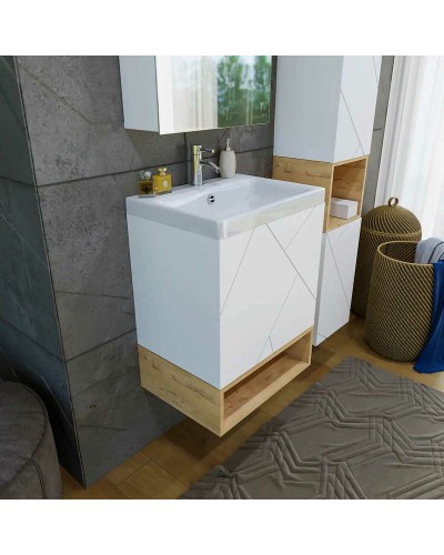 Ниша для тумбы Бриклаер Кристалл 50 4627125415876 Дуб Бунратти