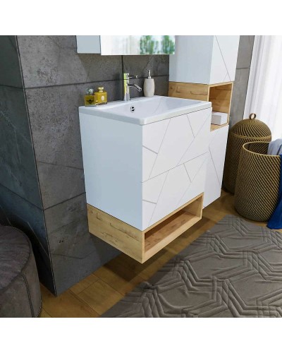 Ниша для тумбы Бриклаер Кристалл 60 4627125415883 Дуб Бунратти