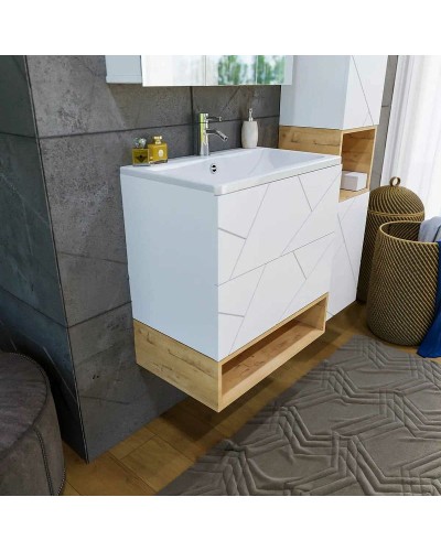 Ниша для тумбы Бриклаер Кристалл 70 4627125415890 Дуб Бунратти