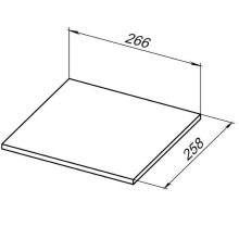 Полка для стеллажа Allen Brau Liberty 30 1.33009.G Графит