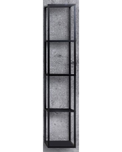 Полка Cezares Cadro 30 CADRO-30/30/160-4C-SO-MET-ST Черная матовая