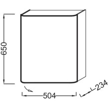 Подвесная полуколонна правосторонняя малиновый глянец Jacob Delafon Replay EB1075D-R3