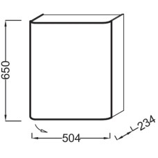 Подвесная полуколонна правосторонняя белый глянец Jacob Delafon Replay EB1075D-G1C