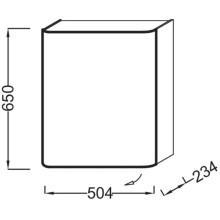 Подвесная полуколонна левосторонняя белый глянец Jacob Delafon Replay EB1075G-G1C
