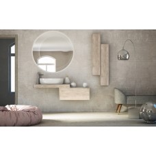 Колонна подвесная с одной распашной дверцей реверсивная 20x14x100 CEZARES 53178 Pino sbiancato