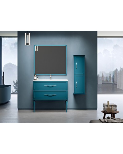 Колонна подвесная с двумя распашными дверцами, реверсивная CEZARES TIFFANY 54965 Blu Petrolio