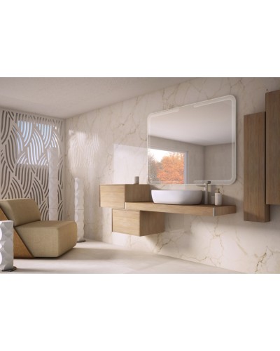 Колонна подвесная с одной распашной дверцей реверсивная 20x14x100 CEZARES 53179 Rovere tabacco