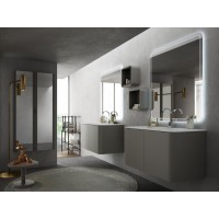 Колонна для ванной комнаты с зеркалом реверсивная CEZARES 44784 Grigio talpa opaco