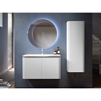 Колонна подвесная с одной распашной дверцей, реверсивная 35x43x130 CEZARES 55234 Bianco opaco