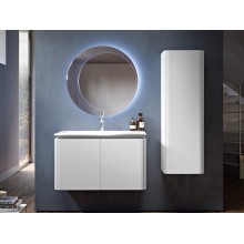 Колонна подвесная с одной распашной дверцей, реверсивная 35x43x130 CEZARES 55234 Bianco opaco