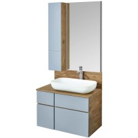 Модуль для зеркала 23х101 см дуб рустикальный/фьорд Акватон Мишель 1A244303MIX30