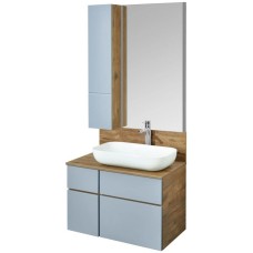 Модуль для зеркала 23х101 см дуб рустикальный/фьорд Акватон Мишель 1A244303MIX30